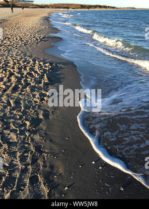 Spiaggia del Mar Baltico spa umido, Schleswig-Holstein, Germania Foto Stock