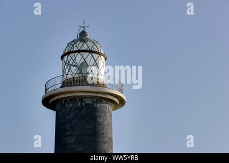 Spagna Fuerteventura, Puerto Punta Jandia, faro, sky Foto Stock