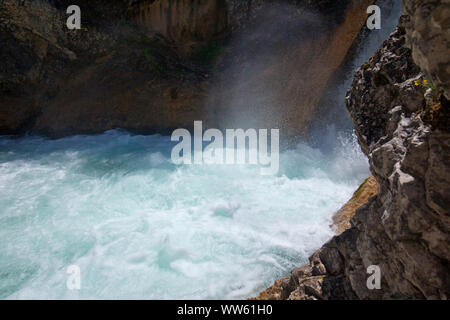 Gleirschklamm nelle montagne Karwendel Foto Stock