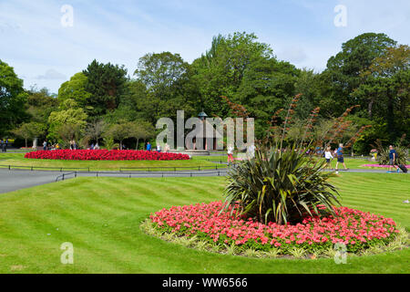 St Stephen's Green, un parco pubblico a Dublino, Irlanda Foto Stock