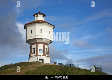 La vecchia torre di acqua, il punto di riferimento dell'isola Langeoog. Foto Stock