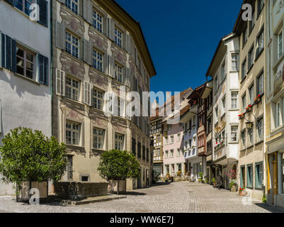 Antica città medievale di Wil, San Gallo Foto Stock