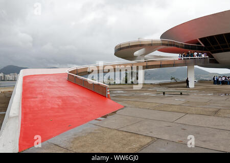 Museo di Arte Contemporanea di Niterori, RDJ, Brasile Foto Stock