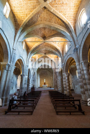 Sovana (Italia) - Una piccola etrusca e medievale Borgo in pietra nel comune di Sorano, provincia di Grosseto, Regione Toscana; attrazione turistica. Foto Stock