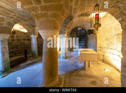 Sovana (Italia) - Una piccola etrusca e medievale Borgo in pietra nel comune di Sorano, provincia di Grosseto, Regione Toscana; attrazione turistica. Foto Stock