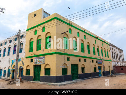 Rinnovata vecchia casa Ottomana, Sahil regione berbera, il Somaliland Foto Stock