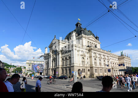 Lviv (Lwiw, Lemberg): Opera House di , Oblast di Lviv, Ucraina Foto Stock