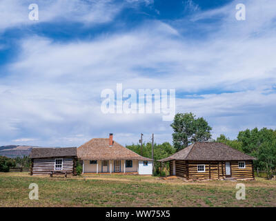 Swett Ranch National Historic Site, Flaming Gorge National Recreation Area vicino olandese John, Utah. Foto Stock