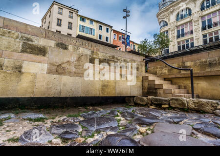 Via Domitia, strada romana, Narbonne, Aude Reparto, Regione Occitanie, Francia Foto Stock