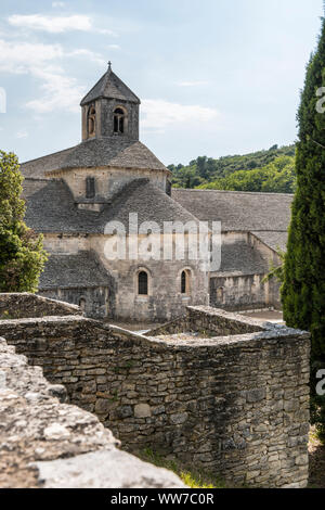 Gordes, Vaucluse Francia, abbazia di Notre-dame Senanque in Provenza Foto Stock