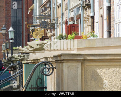 Mariacka Street a Danzica, Polonia Foto Stock