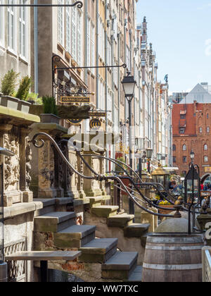 Mariacka Street a Danzica, Polonia Foto Stock