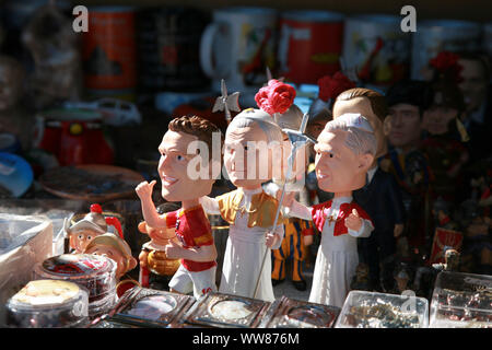 Mondo-famose personalità come negozio di souvenir Foto Stock