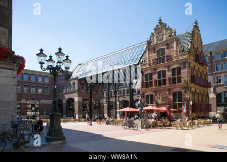 Goudkantoor nel centro della città di Groningen, Paesi Bassi Foto Stock