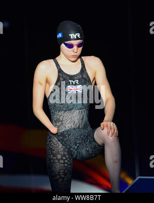 Londra, Regno Unito. 13 Sep, 2019. Gran Bretagna SHAW Toni in donne 400m Freestyle S9 Finals durante 2019 World Para Nuoto Campionati di Allianz - Giorno 5 alla London Aquatics Centre su Venerdì, 13 settembre 2019. Londra Inghilterra. Credito: Taka G Wu/Alamy Live News Foto Stock