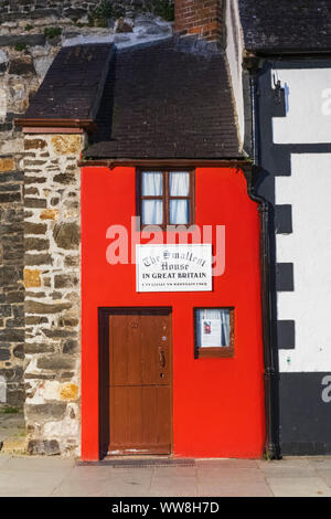 Il Galles, Gwynedd, Conwy, la più piccola casa in Gran Bretagna Foto Stock