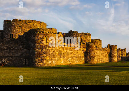 Il Galles, Anglesey, Beaumaris, Beaumaris Castle Foto Stock