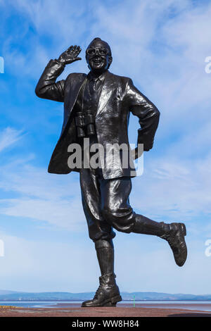Inghilterra, Lancanshire, Morecambe Bay, Eric Morecambe statua Foto Stock
