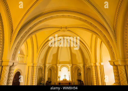 Il Galles, Gwynedd, Bangor, Penrhyn Castello, la Cappella Foto Stock