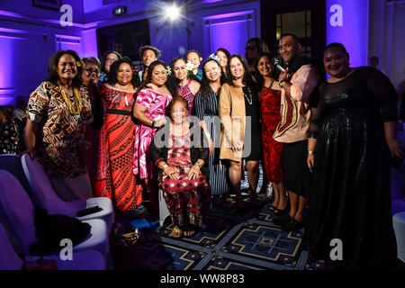 Londra, Regno Unito. Xiii Sep, 2019. Gli ospiti partecipano alla London Pacific Fashion Week 2019 presso il Royal Horseguards Hotel, il 13 settembre 2019, Londra, Regno Unito. Credito: Picture Capital/Alamy Live News Foto Stock