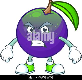 Urlo mature star carattere Apple su sfondo bianco Illustrazione Vettoriale