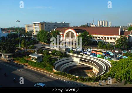 La vita della città di Jakarta Foto Stock