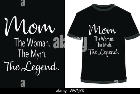 Best mom t-shirt - Mamma est 2019 - mom t-shirt - disegno vettoriale illustrazione si può utilizzare per etichetta, logo, segno, adesivo o di stampa per la t-shirt. Illustrazione Vettoriale