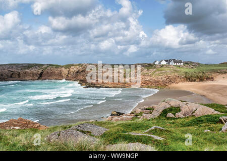 Si tratta di una spiaggia appartata sulla costa ovest dell Irlanda nella Contea di Donegal Foto Stock