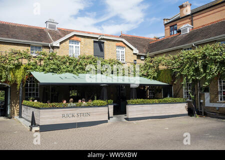 Rick Stein è il ristorante di pesce, Tideway cantiere, Mortlake High Street, Londra, SW14, Regno Unito Foto Stock