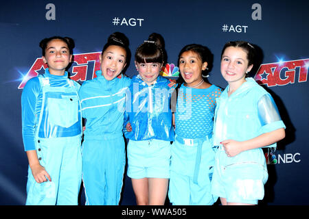 "America's Got Talent' stagione 14 Live Show tappeto rosso al Teatro Dolby il 13 agosto 2019 a Los Angeles, CA dotata di: GForce dove: Los Angeles, California, Stati Uniti quando: 14 Ago 2019 Credit: Nicky Nelson/WENN.com Foto Stock