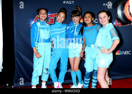 "America's Got Talent' stagione 14 Live Show tappeto rosso al Teatro Dolby il 13 agosto 2019 a Los Angeles, CA dotata di: GForce dove: Los Angeles, California, Stati Uniti quando: 14 Ago 2019 Credit: Nicky Nelson/WENN.com Foto Stock