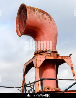 Dettaglio del lightship Nord Carr, nel servizio 1933 - 1975 ormeggiato a Victoria Dock, City Quay, Dundee, Tayside, Scotland, Regno Unito Foto Stock