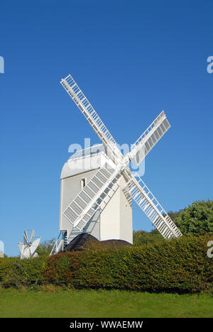 Jill Mulino a Vento, uno dei Jack e Jill mulini a vento anche noto come il Clayton mulini a vento sulla South Downs modo in West Sussex vicino a Brighton, Inghilterra England Regno Unito. Foto Stock