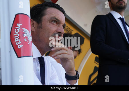 Perugia, Italia. Xiv Sep, 2019. MASSIMO ODDO durante Perugia Vs Juve Stabia - Calcio Italiano Serie B uomini campionato - Credito: LPS/Loris Cerquiglini/Alamy Live News Foto Stock