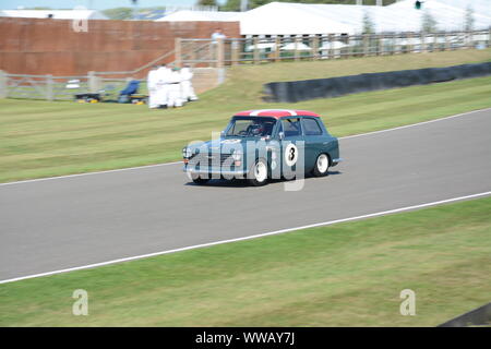 Goodwood 13 Settembre 2019 - St Mary's Trophy - 1958 Austin A40 pilotati da Tom Kristensen Foto Stock