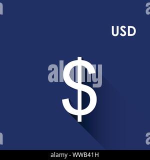 Usd simbolo di valuta (Turco Usd para birimi simgesi) Illustrazione Vettoriale