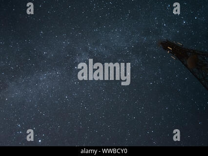 Via lattea notte stelle nel cielo Foto Stock