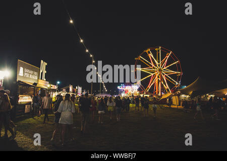 Standon calling festival di notte 2018 Foto Stock