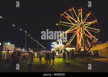 Standon calling festival di notte 2018 Foto Stock