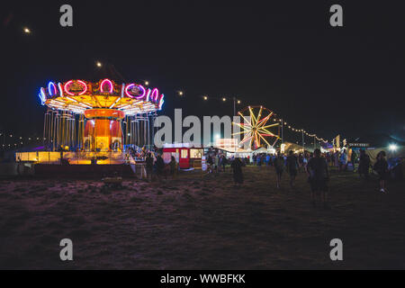 Standon calling festival di notte 2018 Foto Stock