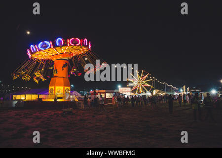 Standon calling festival di notte 2018 Foto Stock