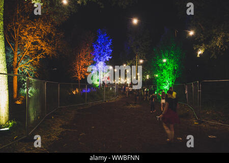 Standon calling festival di notte 2018 Foto Stock