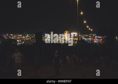 Standon calling festival di notte 2018 Foto Stock