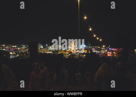 Standon calling festival di notte 2018 Foto Stock