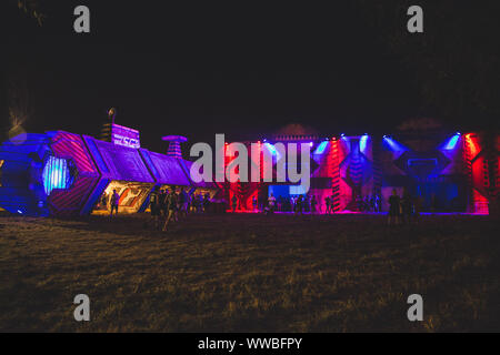Standon calling festival di notte 2018 Foto Stock