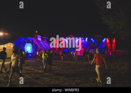 Standon calling festival di notte 2018 Foto Stock