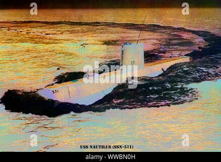 USS NAUTILUS (SSN-571) Foto Stock