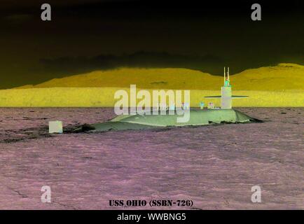 USS OHIO (SSBN-726) Foto Stock