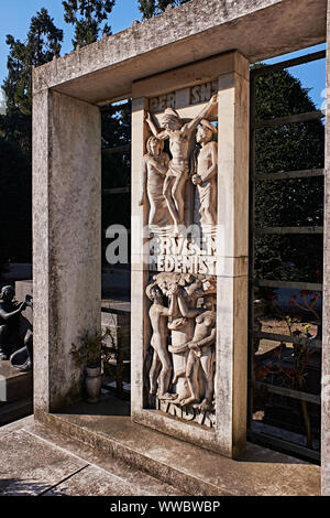 Cimitero Monumentale di uno dei due più grandi cimiteri in Milano, Italia Foto Stock