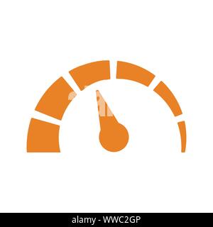 Ben organizzati e completamente modificabili Icona del tachimetro per qualsiasi uso come supporti di stampa, web, per uso commerciale o per qualsiasi tipo di progetto di design. La speranza di questa icona hel Illustrazione Vettoriale